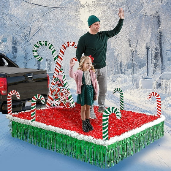 Fun Express Candy Cane Parade Float Kit - 15 Pc