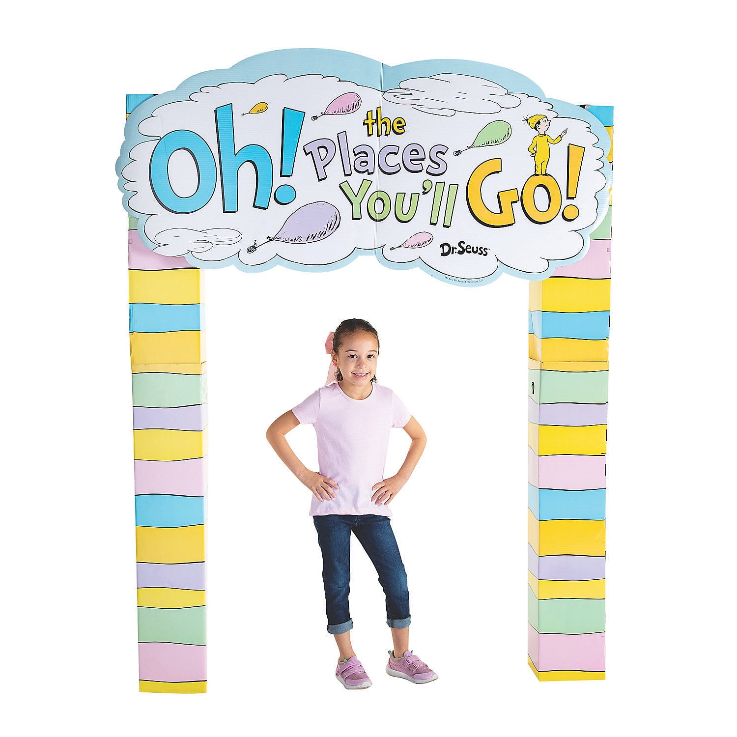 7 Ft. Dr. Seuss Oh, the Places Youll Go Archway Cardboard Stand-Up