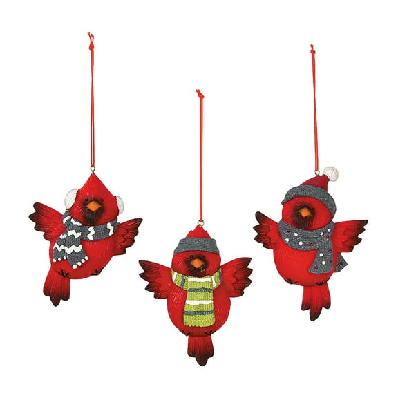 Fun Express Cardinal Ornaments, Home Decor, 12 Pieces