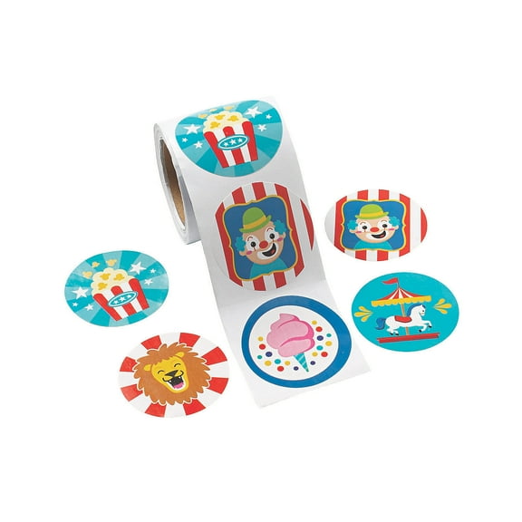 Fun Express Carnival Stickers - 100 Pc