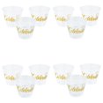 thumbnail image 1 of Fun Express Celebrate Clear Disposable Plastic Cups Gold Small 9 oz - Mega Bulk 200 Ct, 1 of 2