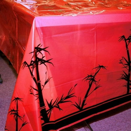 Fun Express - Chinese New Year Tablecover, 54" x 108", Plastic