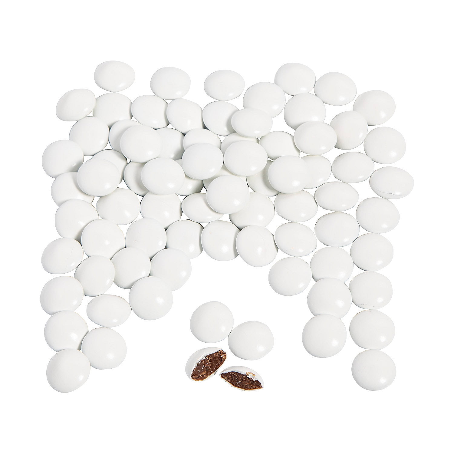 Bulk 1088 pieces White Milk Chocolate Gems