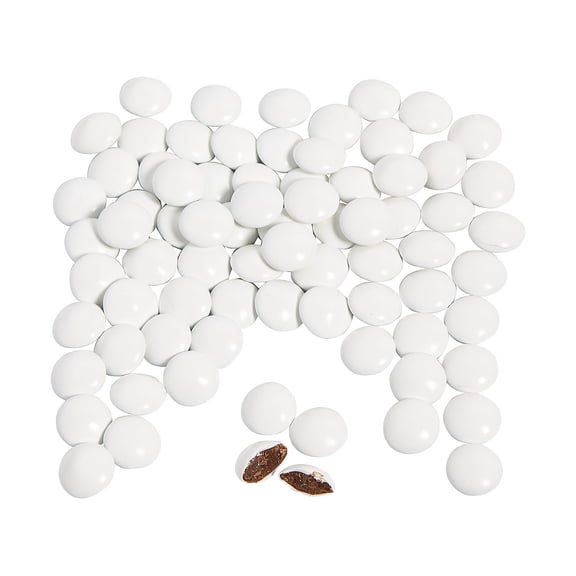 Bulk 1088 pieces White Milk Chocolate Gems