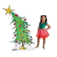 thumbnail image 1 of 44" x 5 Ft. 4 1/2" Dr. Seuss The Grinch Christmas Tree Cardboard Cutout Stand-Up, 1 of 1