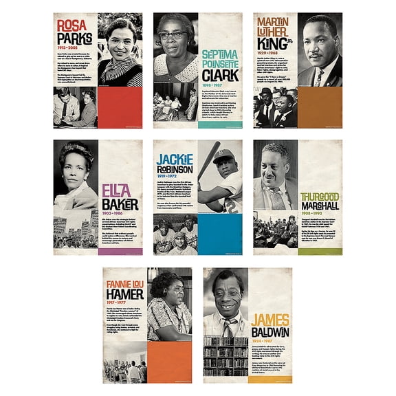 Fun Express Civil Rights Poster Set - 8 Pc.