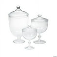 thumbnail image 1 of Fun Express Clear Plastic Decorative Food Storage Jars (3 Count), 1 of 1