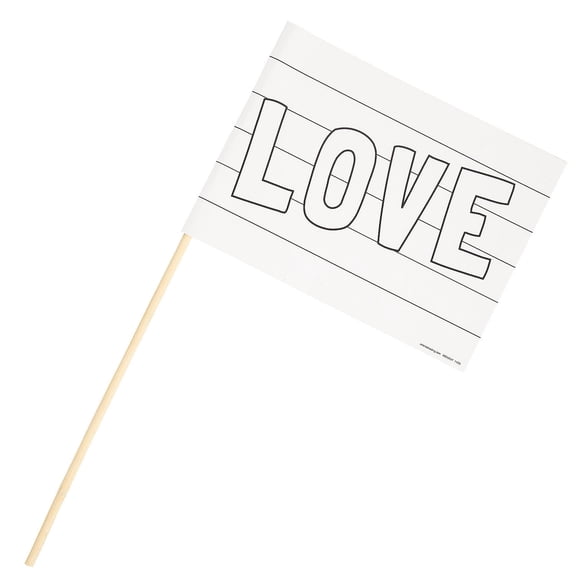 Fun Express Color Your Own Pride Parade Flags - 12 Pc