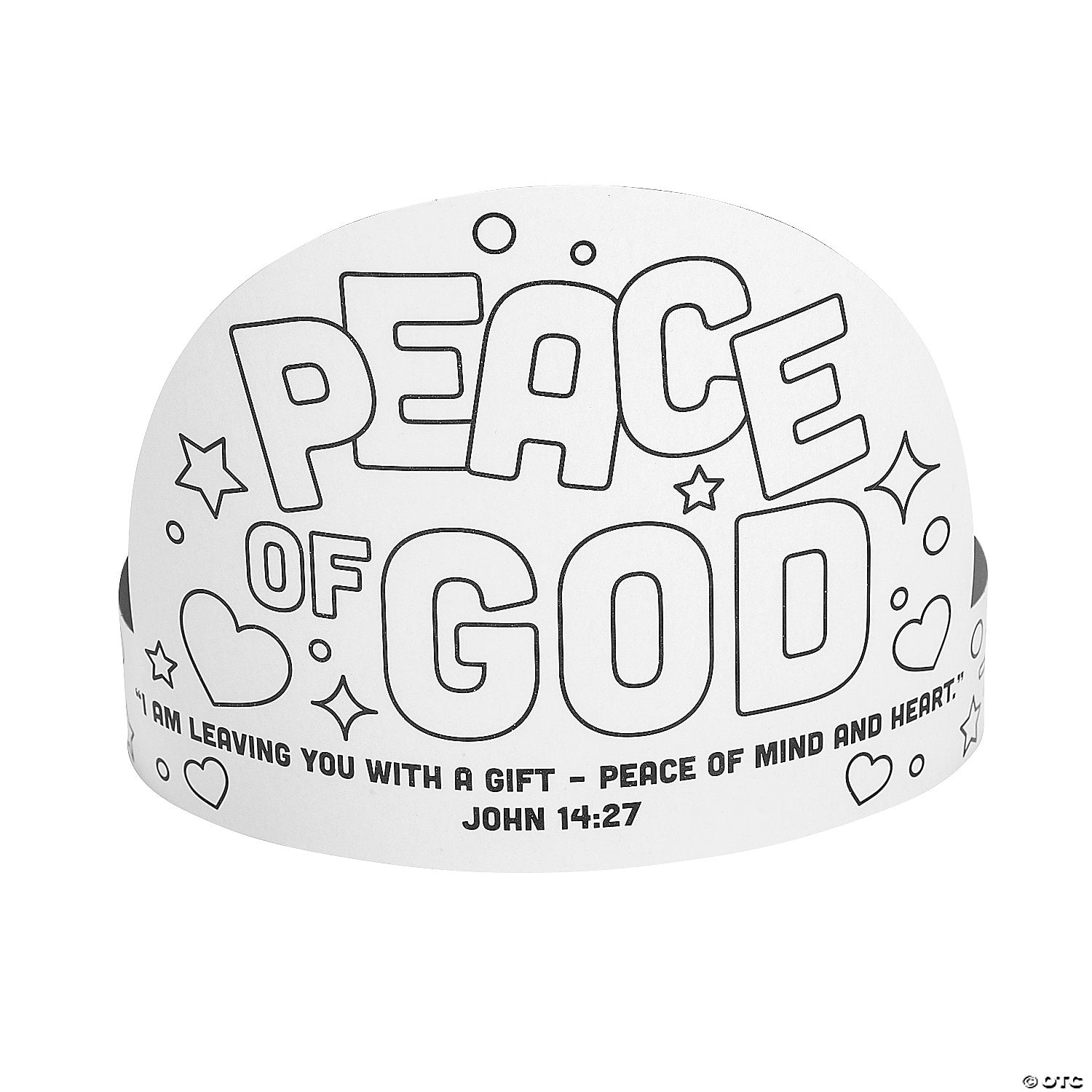 Fun Express Color Your Own Religious Peace of God Crowns 12 Piece