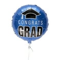 thumbnail image 1 of Fun Express Congrats Grad 18" Blue Graduation Mylar Balloons, 3 Count, 1 of 1