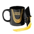 thumbnail image 1 of Fun Express Congrats Grad Ceramic Black Mug with Cap, 1 of 2