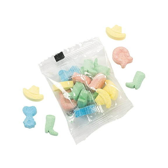 Fun Express Cowboy Shaped Candy - Fun Edible Treats for VBS Vacation Bible School Birthday Parties Western-Themed Events Favors & Decorations - Perfect for Celebrations & Special Occasions - 57 Piece