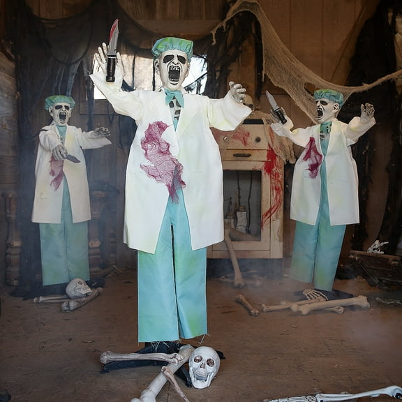 Fun Express Creepy Doctor Yard Stakes - 3 Pc