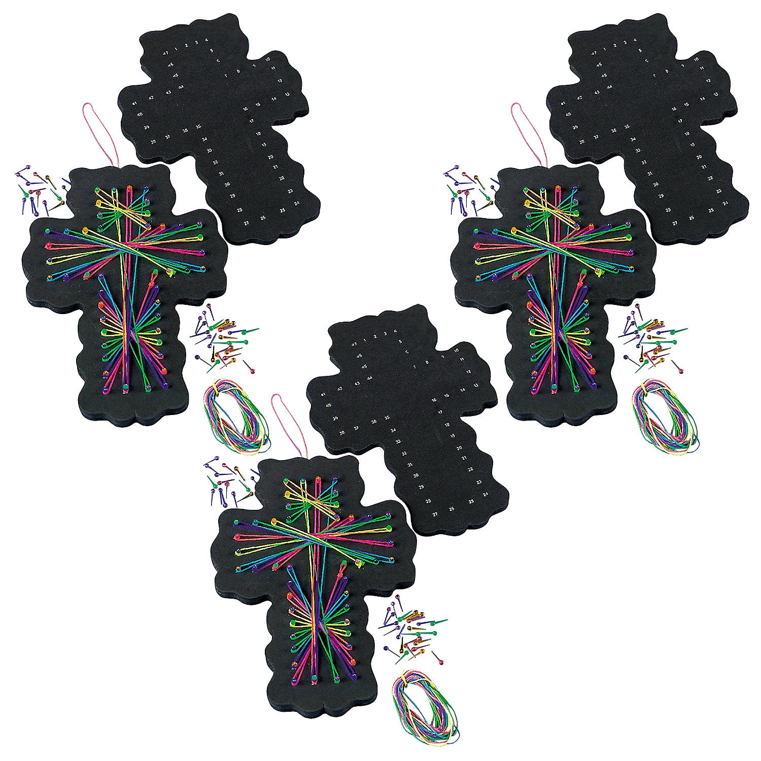 Fun Express Cross String Art Craft Kit - Makes 48 - Walmart.com