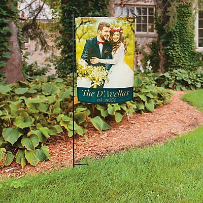 Fun Express Custom Photo Wedding Garden Flag