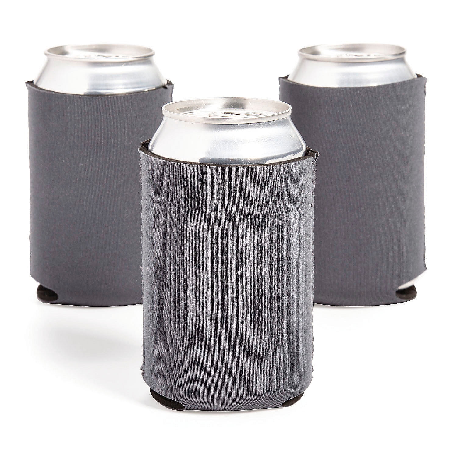 DIY Charcoal Gray Can Coolers - 12 Pieces