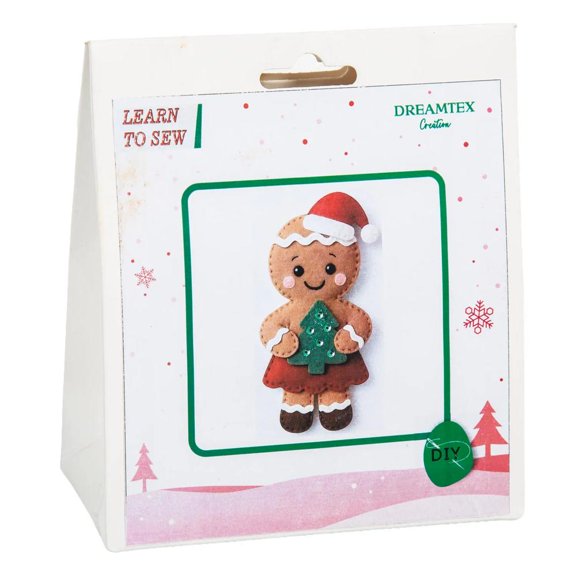 Fun Express DIY Christmas Gingerbread Character Craft Kit Makes 1