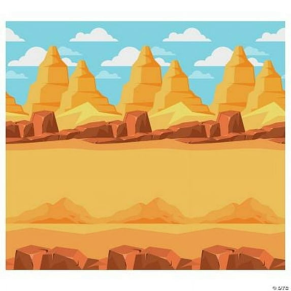 Fun Express Dig VBS Design-A-Room Background Set - Vibrant Birthday Party Decor Events Kids Celebrations & Special Occasions - Fun Colorful Design - Perfect for Creating Festive Atmospheres - 2 Piece