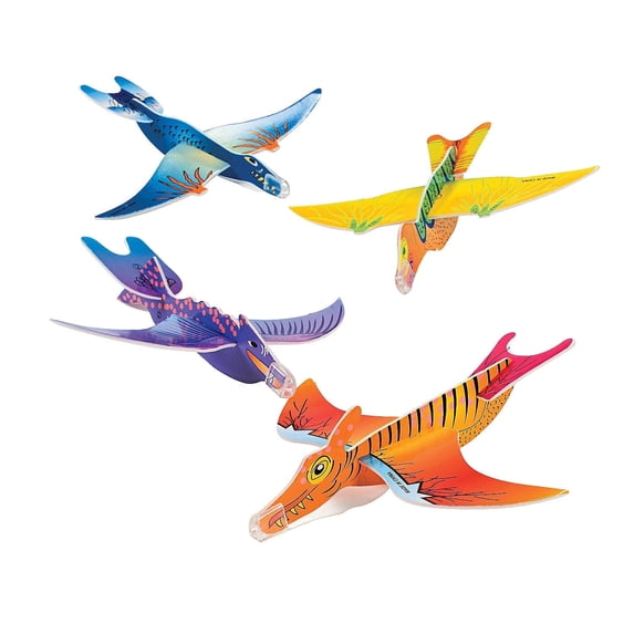 Fun Express Dinosaur Gliders Multicolor 48 Pieces