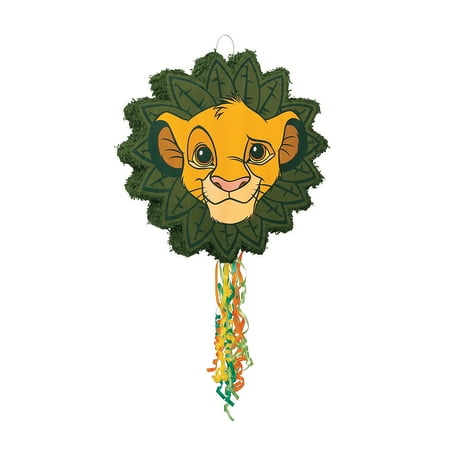 Fun Express Disney The Lion King Pull-String Pinata, Party Supplies, Multicolor