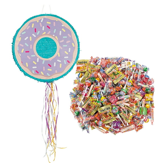 Fun Express Donut Pull-String Piñata Kit – 207 Pieces