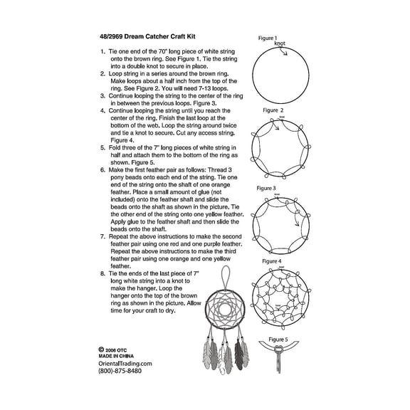 Fun Express Dream Catcher Craft Kit, Art and Craft Kit