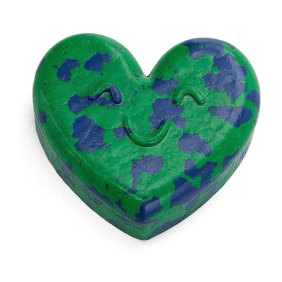Fun Express Earth Heart-Shaped Crayons - 24 Pieces