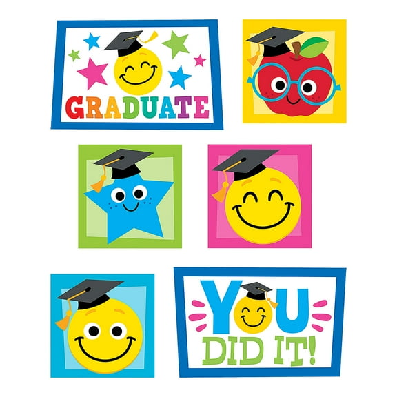 Fun Express Elementary Graduation Party Wall Cutouts - 6 Pc.