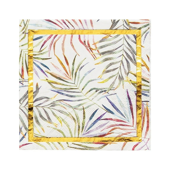 Fun Express Elevated Luau Paper Beverage Napkins 16 Pieces