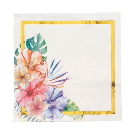 Fun Express Elevated Luau Paper Luncheon Napkins 16 Pieces