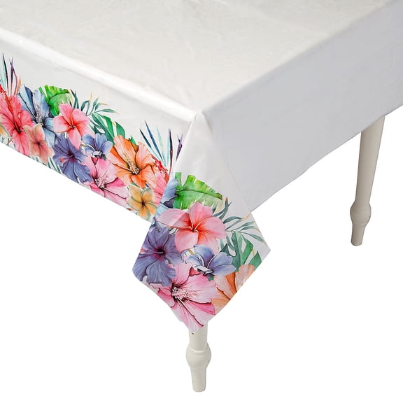 Fun Express Elevated Luau Tablecloth