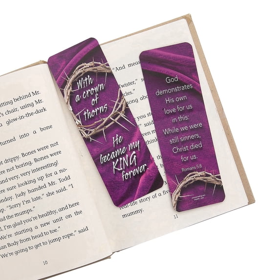Fun Express Faith Easter Crown of Thorns Bookmarks, 48 Count