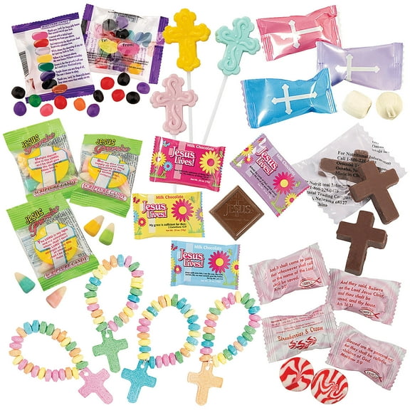 Fun Express Faith Easter Egg Candy Filler Mix, Bulk 505 Pieces