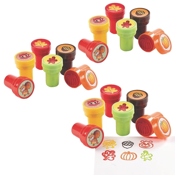 Fun Express Fall Stampers, Bulk 72 Pc