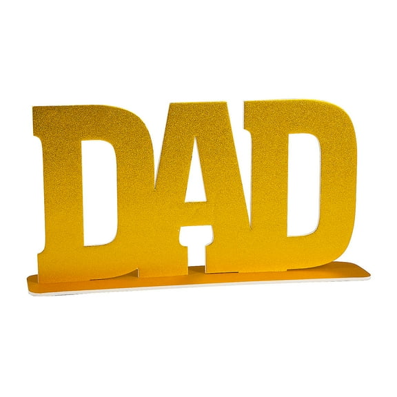 Fun Express Father’s Day Gold Dad Centerpiece
