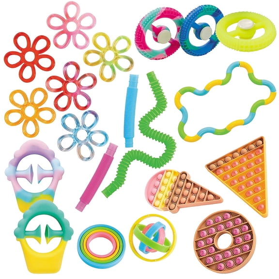 Fun Express Fidget Toy Assortment - Mega Bulk 72 Pc