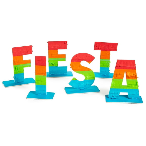 Fun Express Fiesta Fringe Tabletop Letters - 6 Pc.