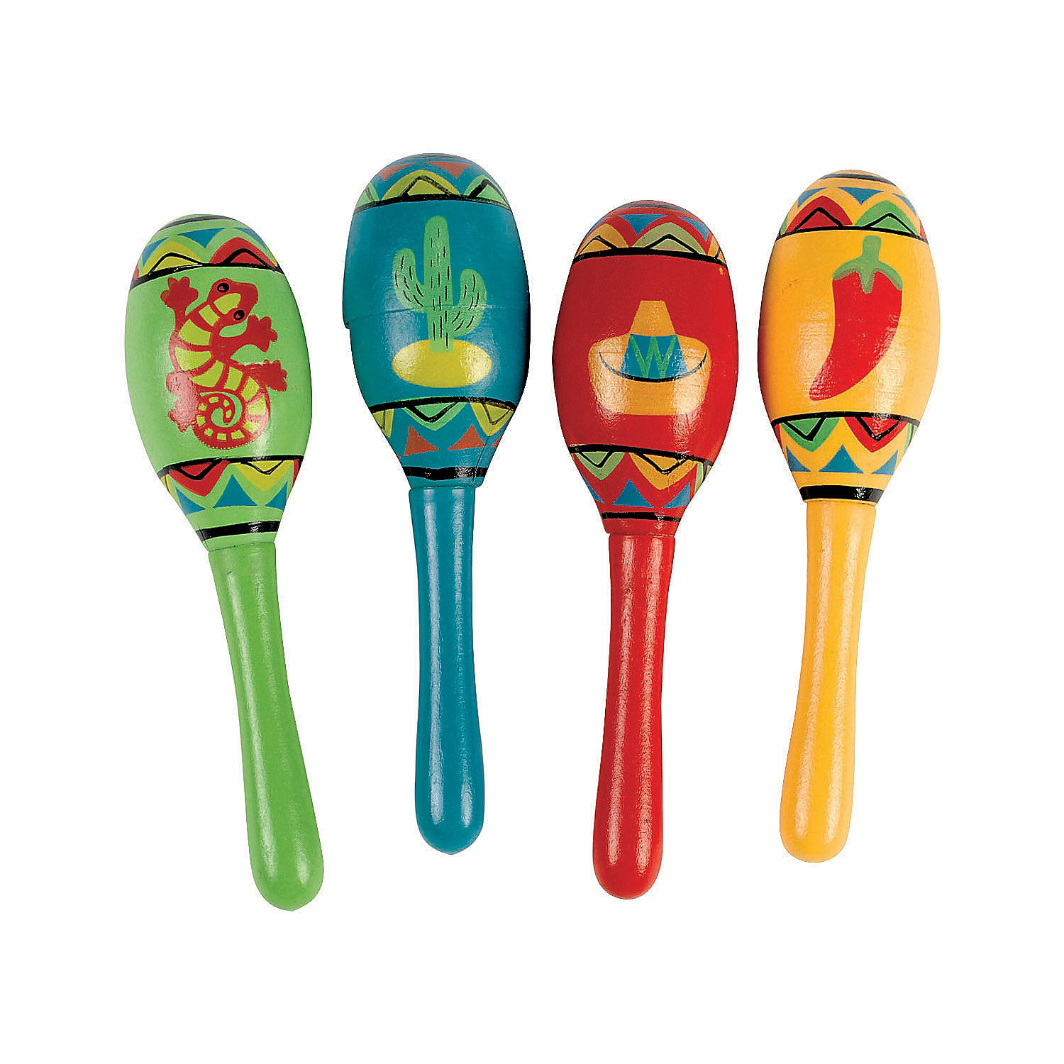 Fun Express Fiesta Maracas - 12 Pc. - Walmart.com