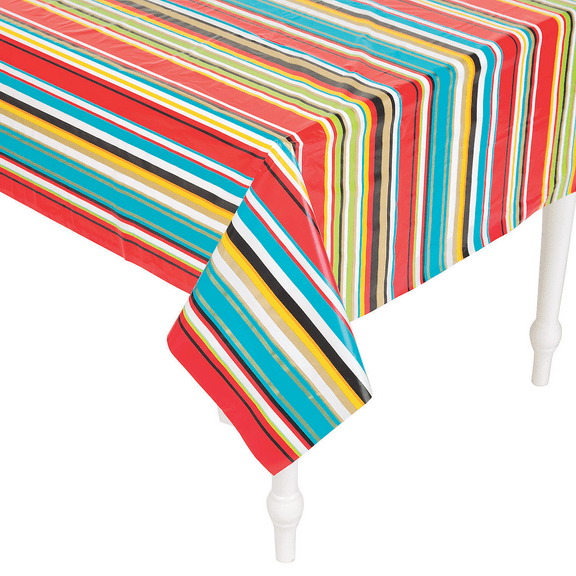 Fun Express Fiesta Sarape Plastic Tablecloth Roll