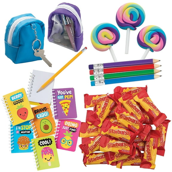 Fun Express Filled Mini Backpack Handout Kit for 12