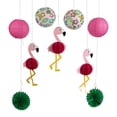 thumbnail image 1 of Flamingo Party Hanging Decorating Kit - 9 pieces, 1 of 1