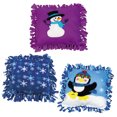 thumbnail image 1 of Fun Express Fleece Winter Tied Pillow Craft Kit Assortment - Makes 18, 1 of 1