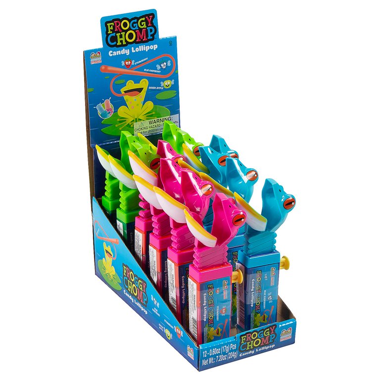 Fun Express Froggy Chomp Lollipops - 12 Pc