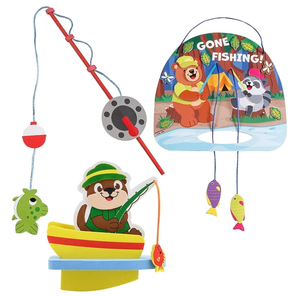 Fun Express Fun Fishing-Themed Foam Craft Kits Assortment - 36 Pc.