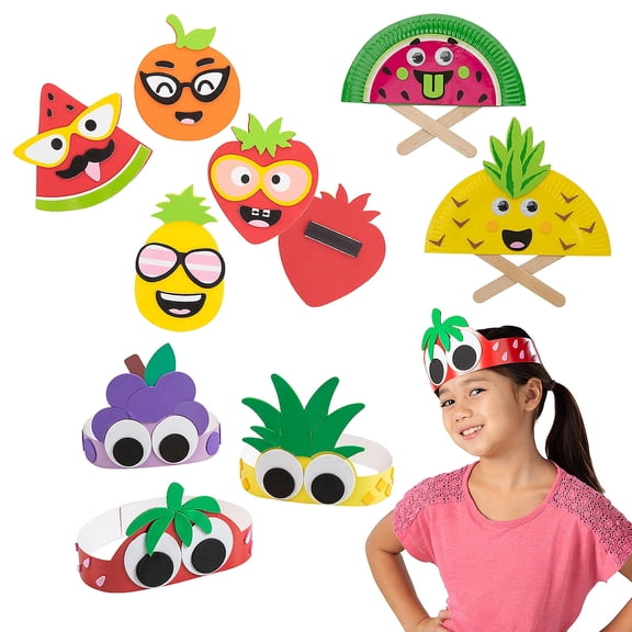 Fun Express Funny Fruit Craft Kit Assortment - Makes 36