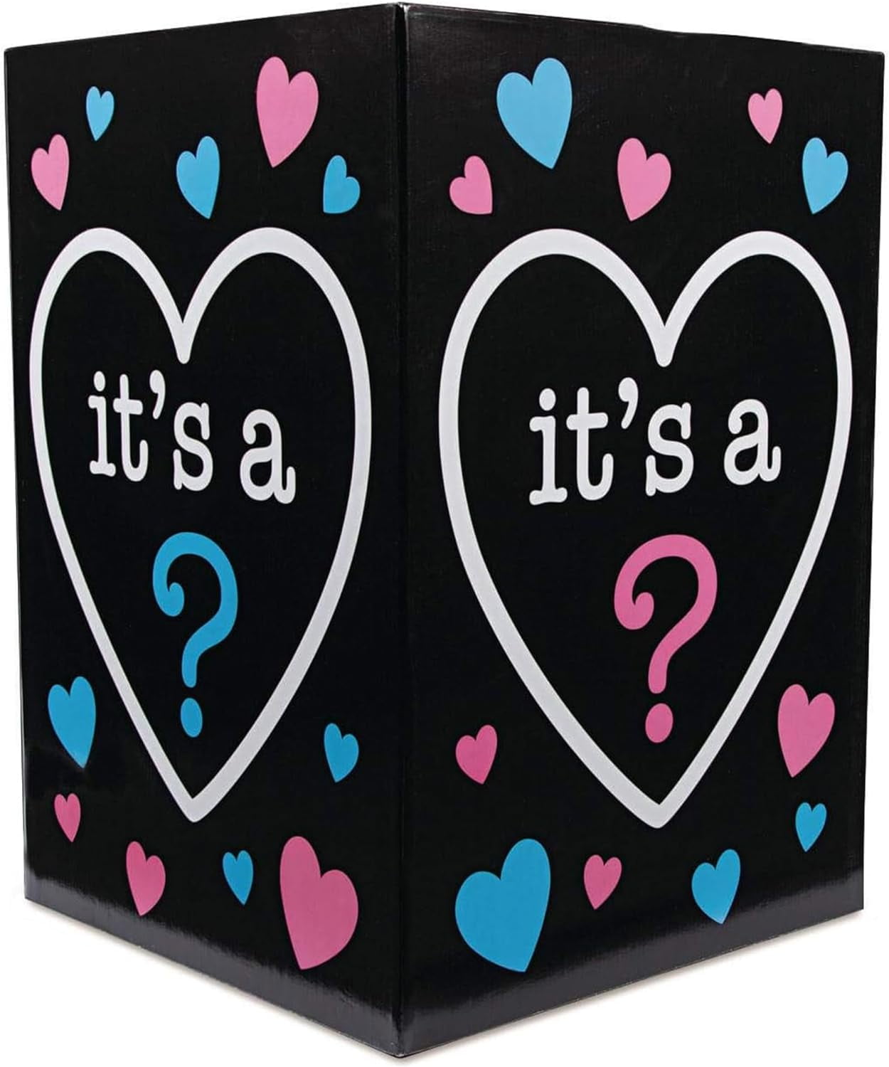 Fun Express Gender Reveal Baby Balloon Box, 17x17x24 Inches, for