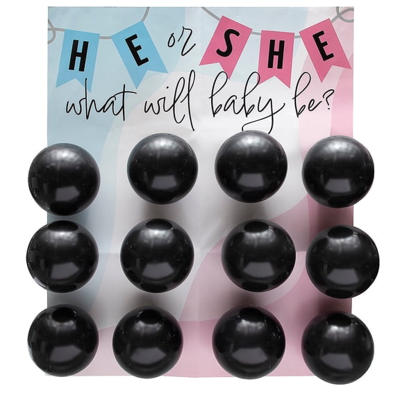 Gender Reveal Balloon Pop Game - 22 Pieces