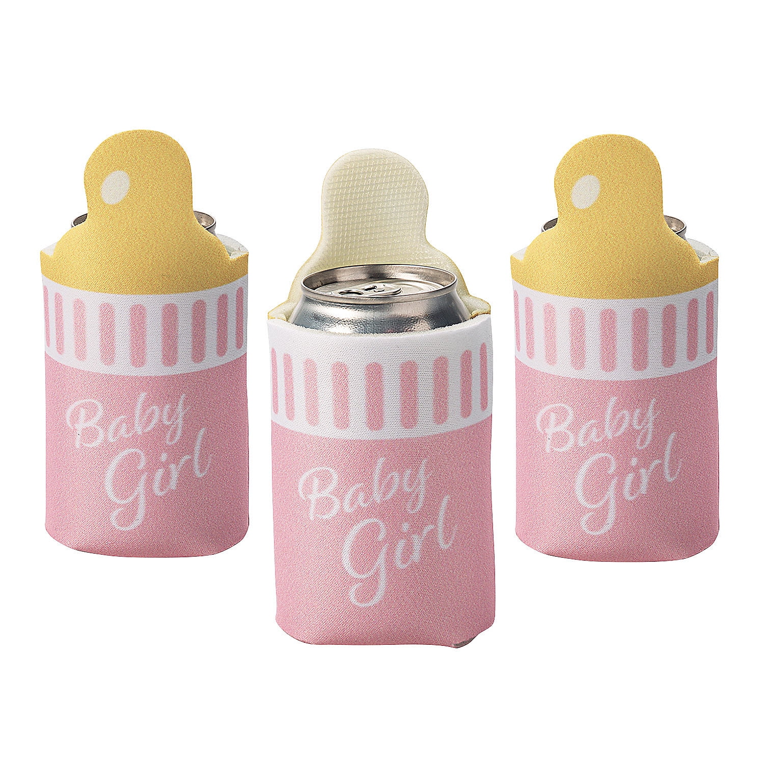 Fun Express Girl Baby Bottle Can Sleeves - 12 Pieces