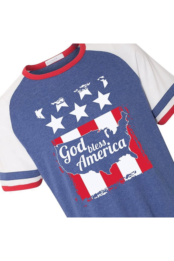 God Bless America Adults T-Shirt - Medium