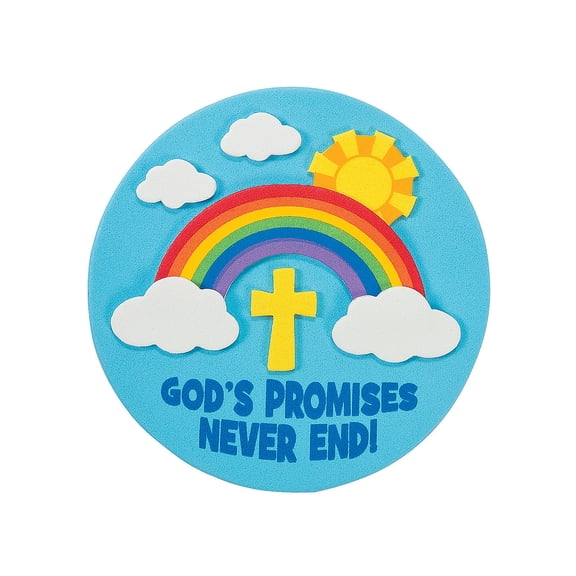 Fun Express Gods Promises Never End Craft Kit Religious Themed Craft Kit for Kids Perfect Sunday School Church Activities and Faith-Based Projects Includes Craft Projects for Children 12 Pieces